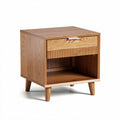 Wooden nightstand with one drawer and open space 40 x 40 x 45cm