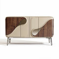 Modern wood and metal sideboard cabinet for living room 160 x 50 x 70cm